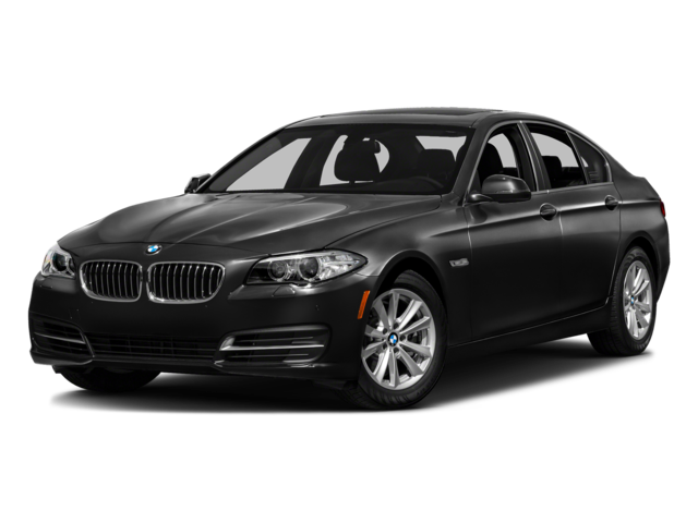 2016 BMW 5 Series 528i in Jet Black — front three-quarter view