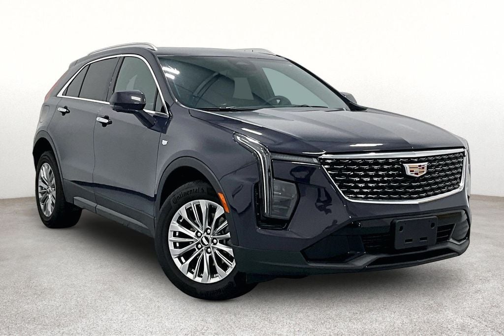 2025 Cadillac XT4 Premium Luxury in Midnight Sky Metallic — front three-quarter view