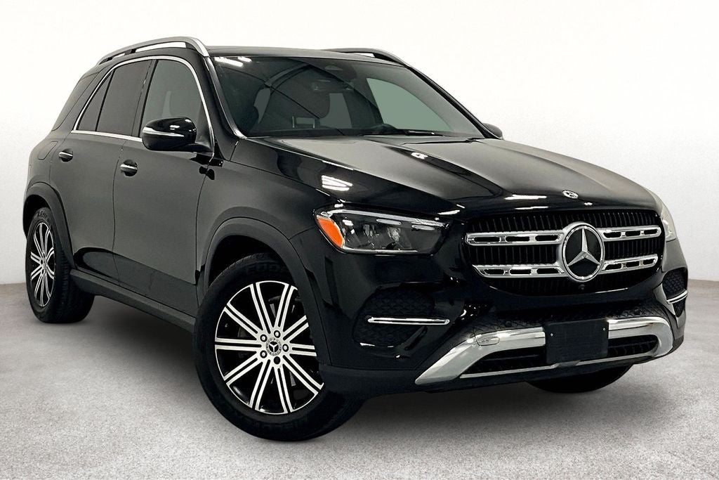 2025 Mercedes-Benz GLE GLE 350 4MATIC in Obsidian Black Metallic — front three-quarter view