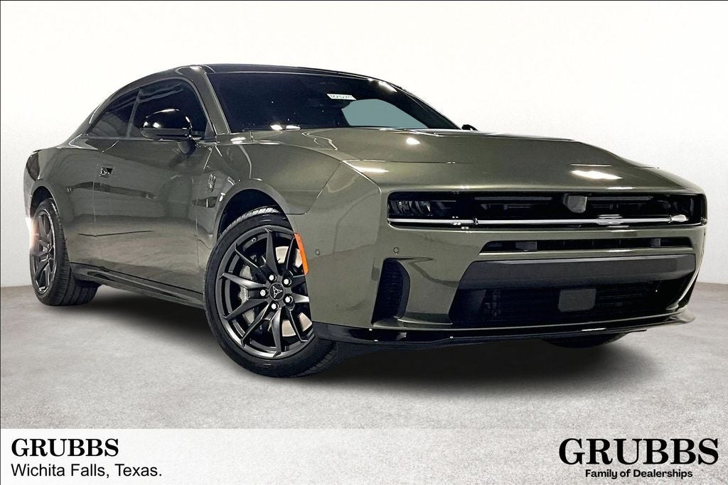 2026 Dodge Charger CHARGER SCAT PACK PLUS 2-DOOR AWD in Green Machine Exterior Paint — front three-quarter view