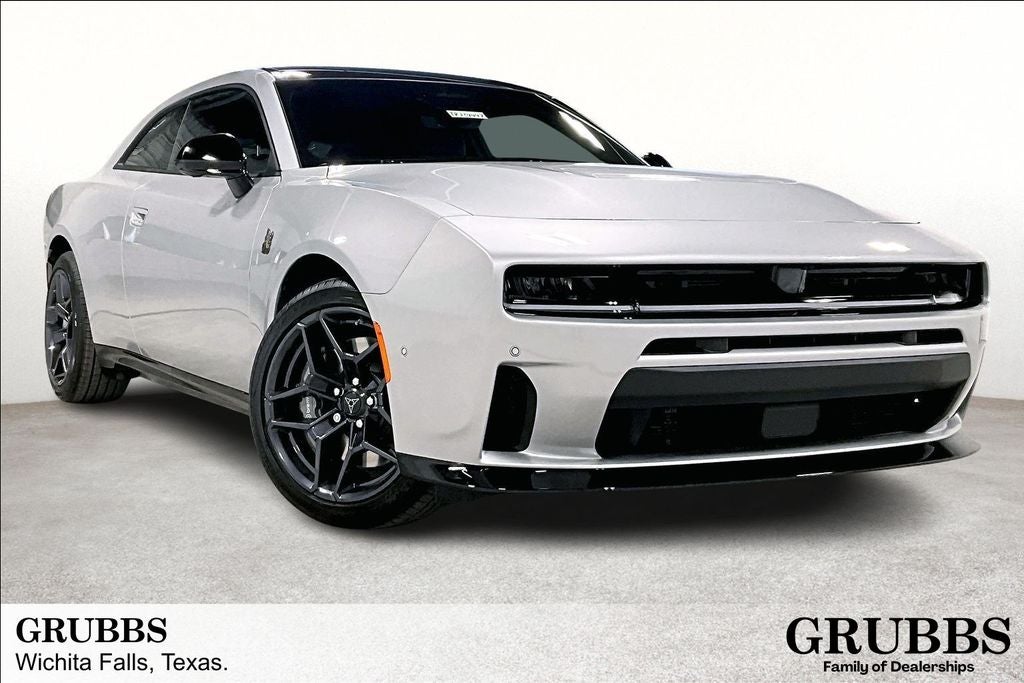 2026 Dodge Charger CHARGER SCAT PACK PLUS 2-DOOR AWD in Triple Nickel Exterior Paint — front three-quarter view