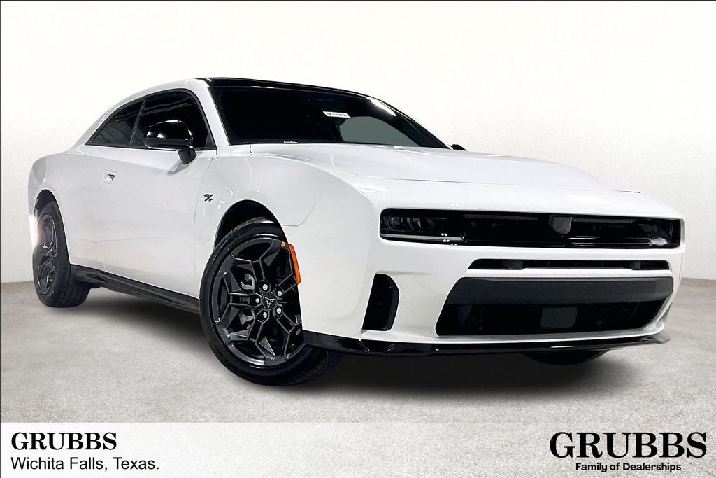 2026 Dodge Charger CHARGER R/T 2-DOOR AWD in White Knuckle Exterior Paint — front three-quarter view