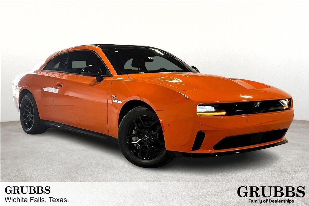 2025 Dodge Charger CHARGER 2-DOOR DAYTONA R/T AWD in Peel Out Exterior Paint — front three-quarter view