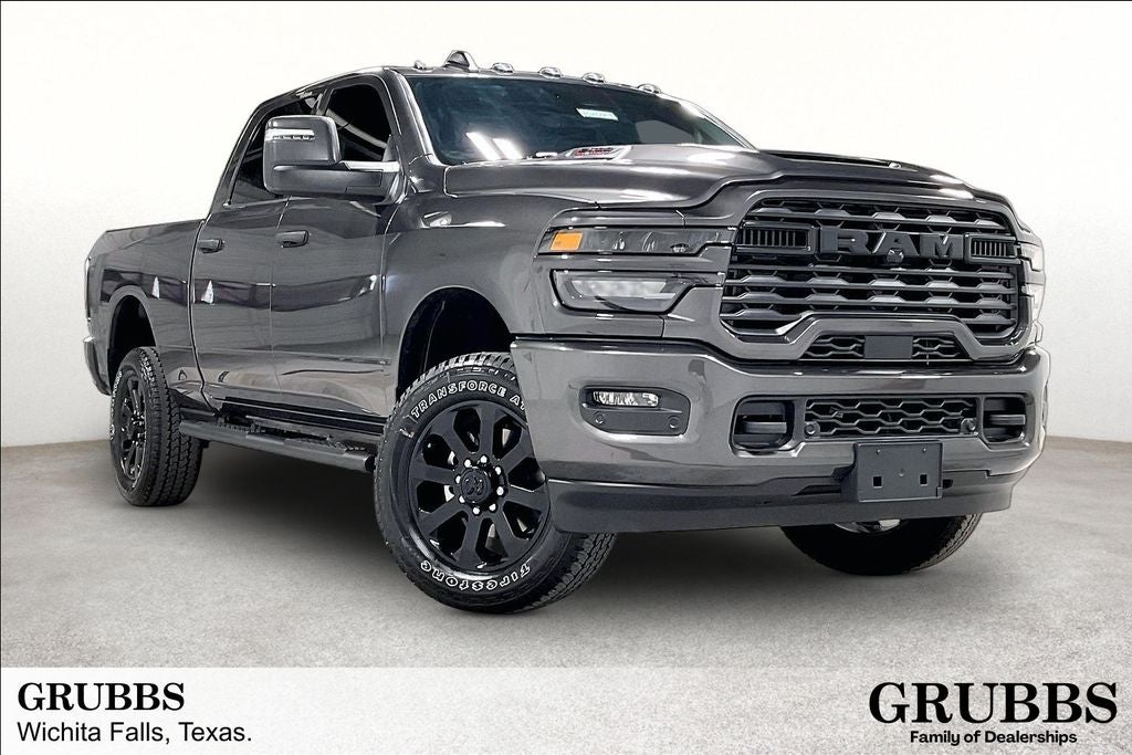2026 RAM Ram 2500 RAM 2500 BLACK EXPRESS CREW CAB 4X4 6'4' BOX in Granite Crystal Metallic Clear-Coat Exterior Paint — front...