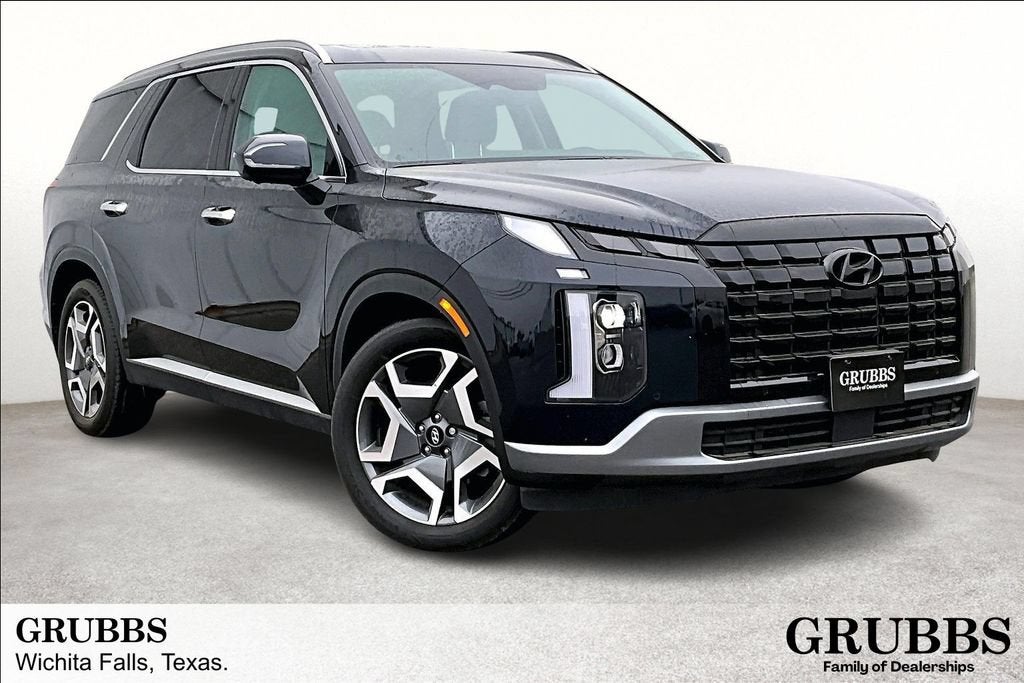 2025 Hyundai Palisade SEL Premium in Blue — front three-quarter view